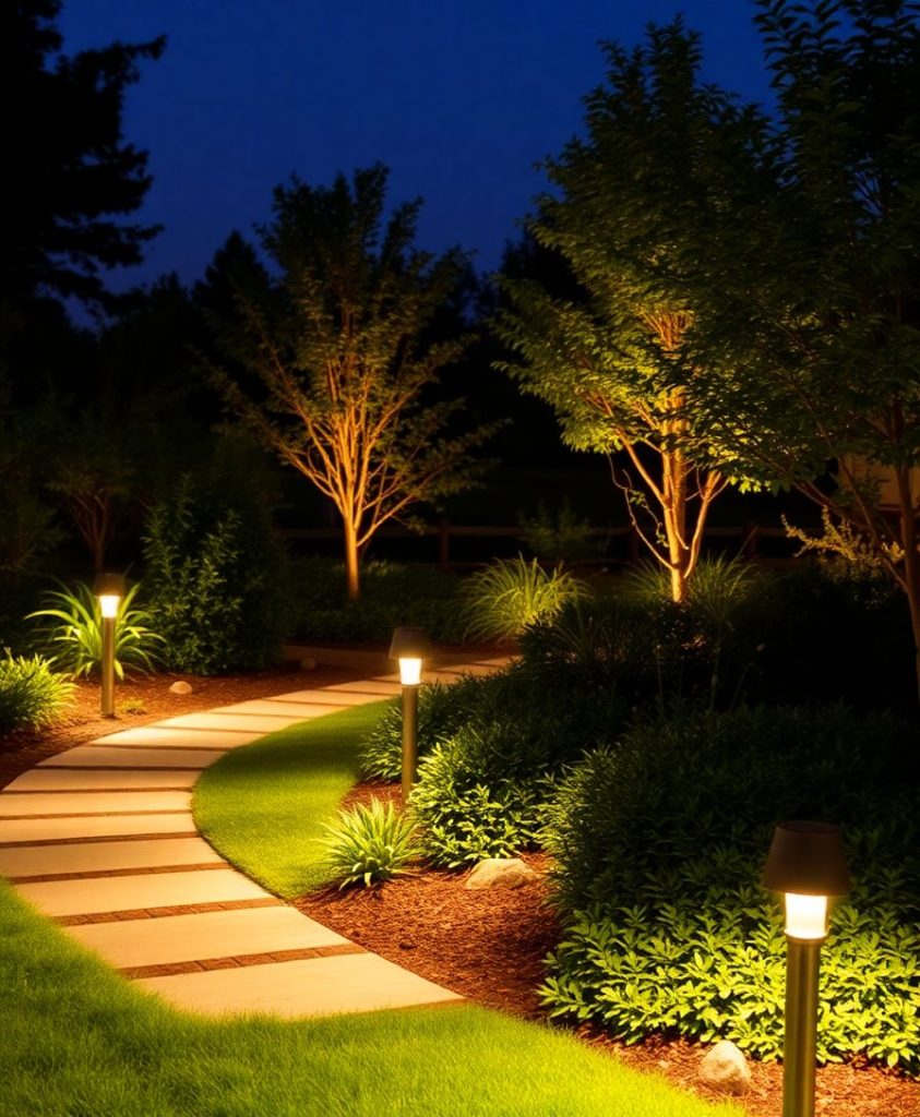 Expert landscape lighting installation in picturesque residential area houston tx 2665